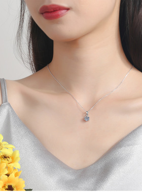 克拉六爪礼物求婚钻石项链送女友