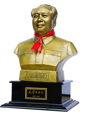 33.5CM毛泽东摆件毛主席像半身头