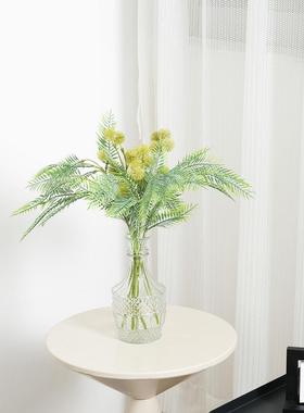 自然雏菊散尾葵仿真花束假花干花摆设客厅餐桌茶几花艺摆件装饰品