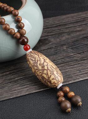 项链千眼个性百搭佛珠棉麻衣服