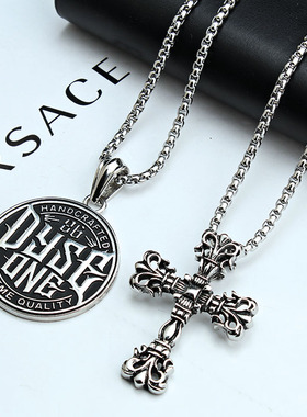 时尚韩版个性潮男嘻哈女挂件项链