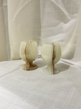 You物天然大理石手工杯子装饰摆件现代简约中古创意软装装饰品