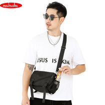 Fashion mens new fashion flip-pack Korean version Jane about nylon waterproof skew satchel mens light male single shoulder chest bag