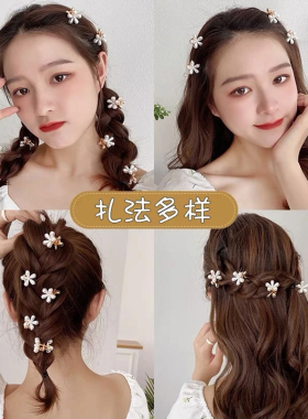山茶花抓夹甜美刘海夹