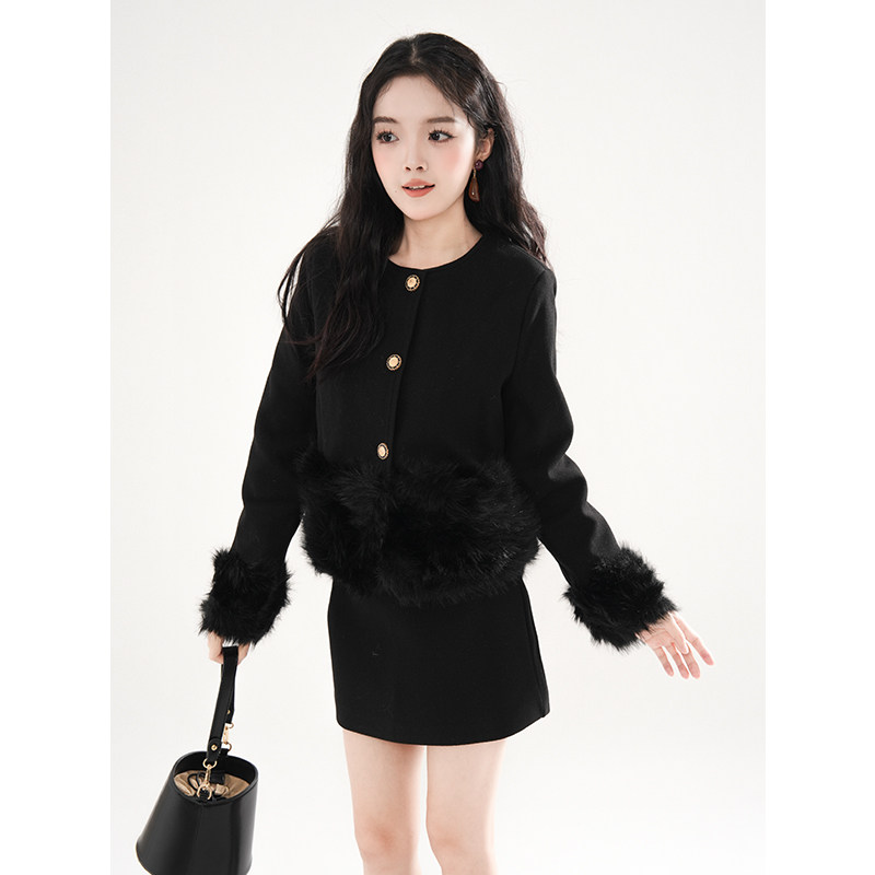 小香风毛呢法式套装裙高级感小洋装秋冬气质名媛韩剧职业两件套女,淘宝优惠券,粉丝福利购,淘宝优惠卷