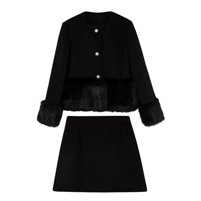 小香风毛呢法式套装裙高级感小洋装秋冬气质名媛韩剧职业两件套女,淘宝优惠券,粉丝福利购,淘宝优惠卷