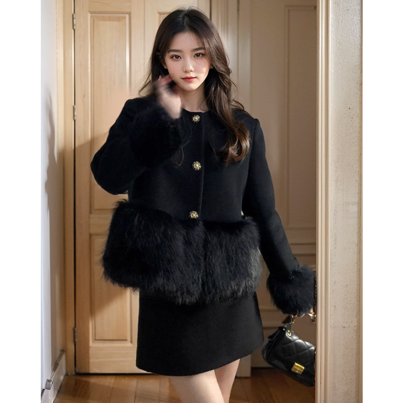 小香风毛呢法式套装裙高级感小洋装秋冬气质名媛韩剧职业两件套女,淘宝优惠券,粉丝福利购,淘宝优惠卷