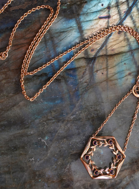 银925法式复古女宫廷银项链