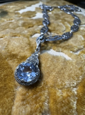 阿呆时期古董设计925纯银吊坠女意大利宫廷风复古宫廷男女礼物