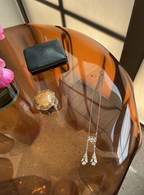 锁骨链925vintage法国银链女银