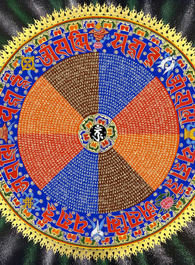 楞严描金画稿静心手抄DIY手绘
