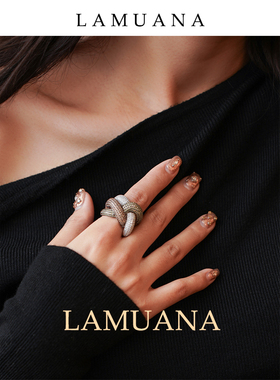高级感戒指lamuanaS925轻奢女