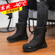 2025冬季户外中筒棉靴子东北男士加绒加厚防水防滑雪地靴拉链女鞋
