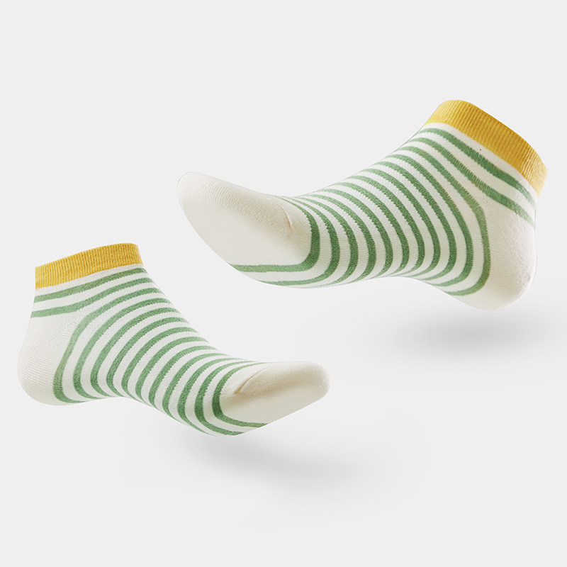 女士抗菌可爱撞色运动休闲女短袜 hongdou红豆短袜