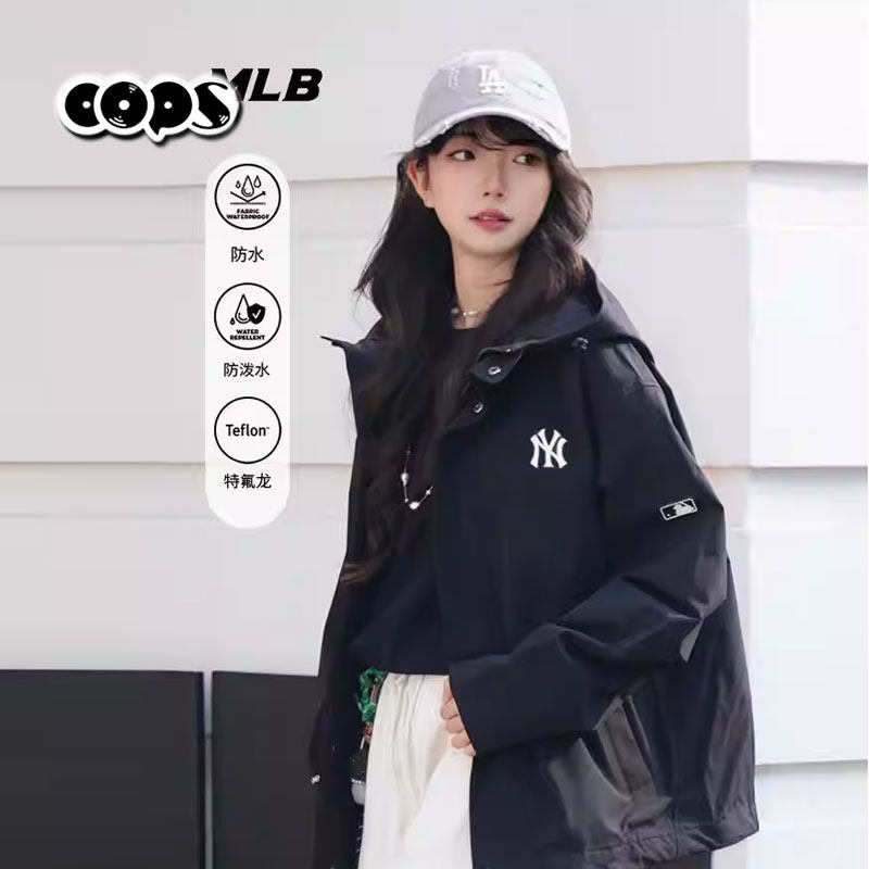 MLB男女同款基础百搭防水防污三防夹克外套26春季新款3AWJB0161,淘宝优惠券,粉丝福利购,淘宝优惠卷