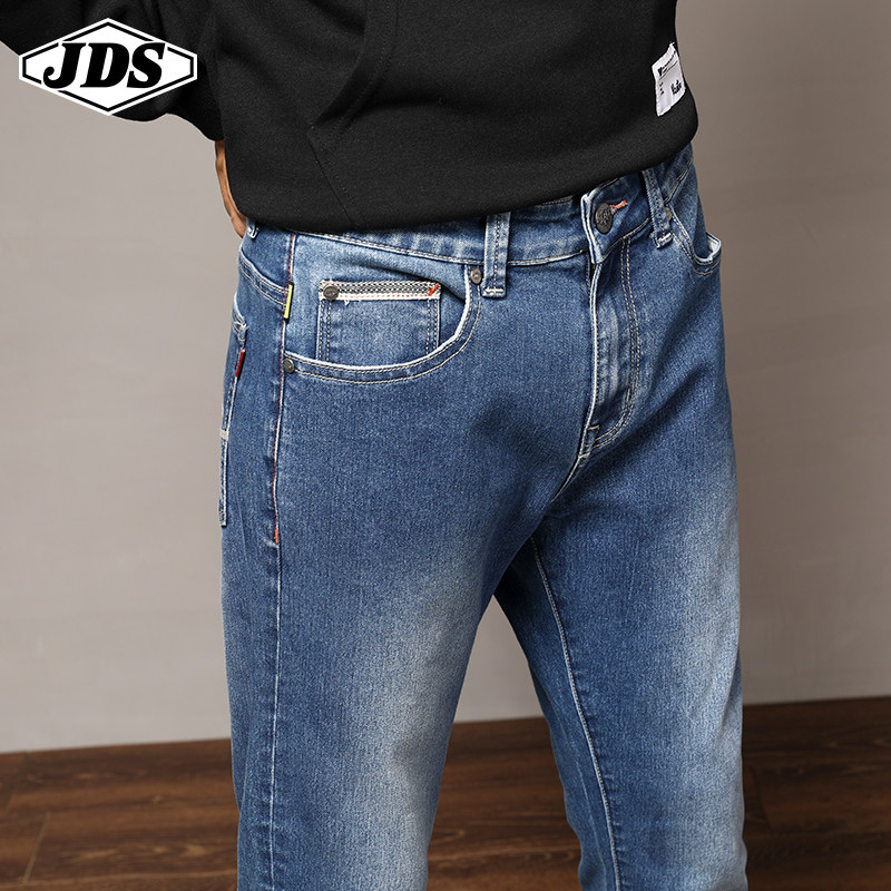2020男士夏季韩版修身潮流潮牛仔裤 角斗士服饰牛仔裤
