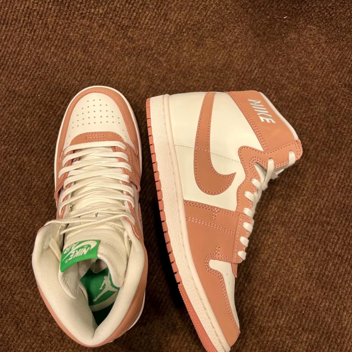 耐克Air Jordan Ship PE SP AJ粉白中帮复古休闲篮球鞋FQ2952-600,淘宝优惠券,粉丝福利购,淘宝优惠卷