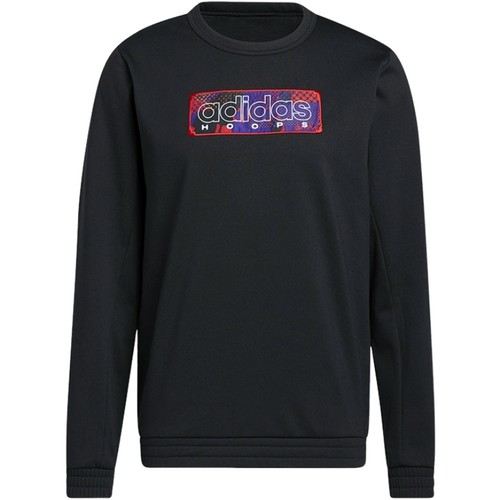 Adidas 阿迪达斯 男子运动卫衣圆领休闲黑色套头衫 GQ2833 GQ2834 - 图3