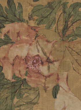 国画花鸟画挂画客厅书房字画书画作品慈禧太后富贵牡丹图卷轴装裱