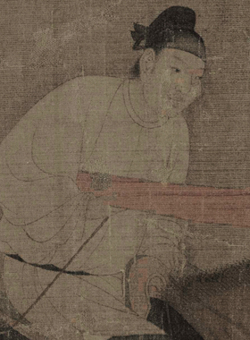 游骑图人物画高端字画挂画山水画客厅横版装饰画国画仿古书画卷轴