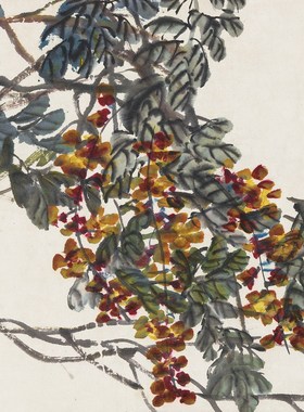 装饰画国画集字画客厅心经真迹宣纸书画作品复制吴昌硕珠光赠装裱
