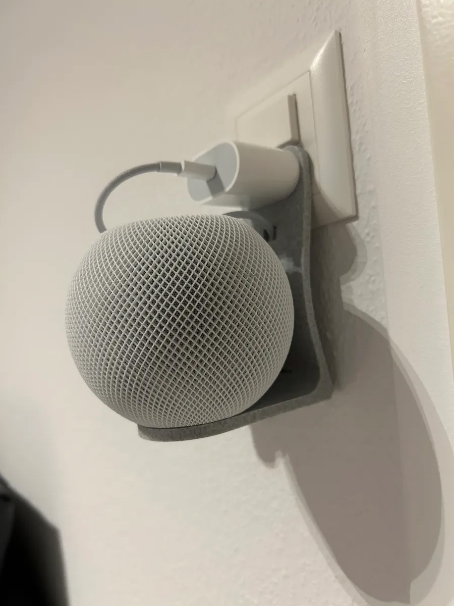 Apple homepod mini墙面收纳架插座面板音响支架音箱托架苹果底座-图0