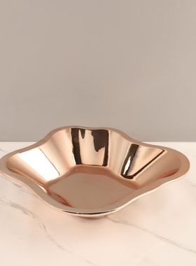 北欧极简不规则异形树脂果盘托盘茶几餐厅酒店民宿软装家居装饰品