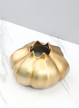 现代简约抽象树脂杨桃花器装饰花瓶摆件客厅卧室电视柜家居装饰品