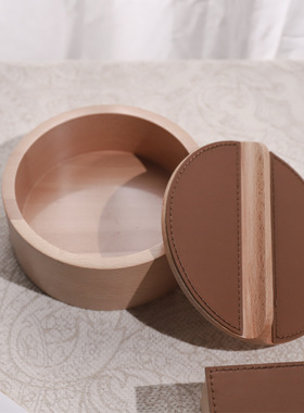 轻奢实木首饰盒高档衣帽间梳妆台首饰项链戒指收纳盒