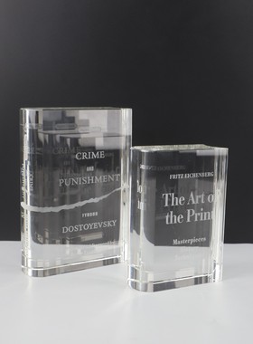 欧式简约创意水晶书本摆