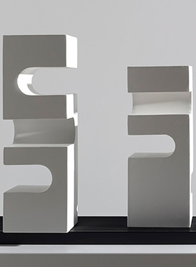 现代极简创意抽象几何凹