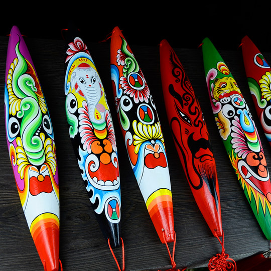 Masque cuillère cheval de feu de la société de l'opéra de pékin, pendentif décoratif, personnalisé folklorique