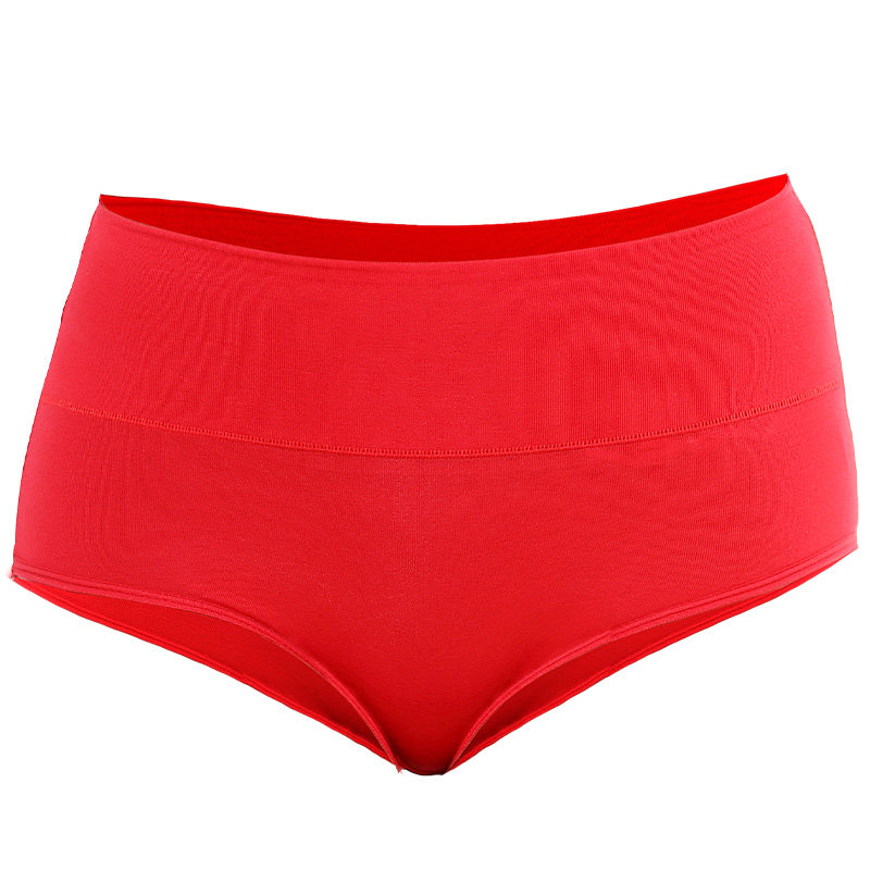 红豆女龙纯棉底裆高腰大红色红色本命年结婚三角内裤礼加大码盒装,淘宝优惠券,粉丝福利购,淘宝优惠卷