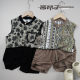 ສະຫວັດດີການຂອງເດັກນ້ອຍ Summer Vest Cropped Pants Rayon Suit