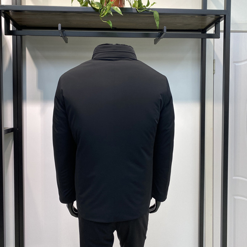男士立领水貂内胆可脱卸尼克服外套商务休闲保暖上衣LENZON领佐,淘宝优惠券,粉丝福利购,淘宝优惠卷