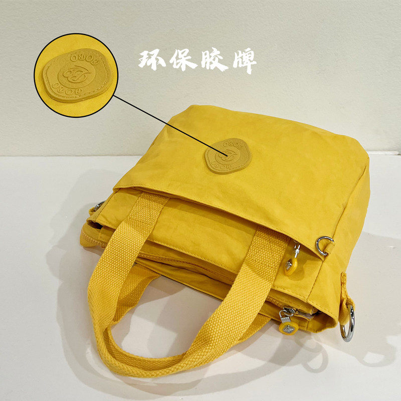 博卜新款手提包多层大容量通勤斜挎包尼龙布单肩包轻便手拎便当包,淘宝优惠券,粉丝福利购,淘宝优惠卷