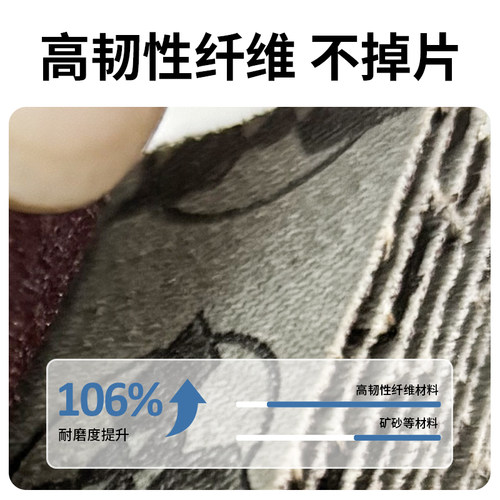 全砂布拉丝轮不锈钢专用平面抛光纱布轮金属打磨尼龙拉丝机滚轮 - 图2