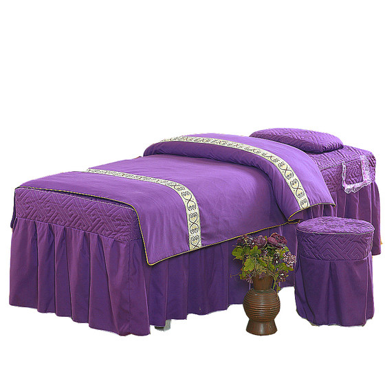 Solid color beauty salon individual massage shampoo foot bath bed cover