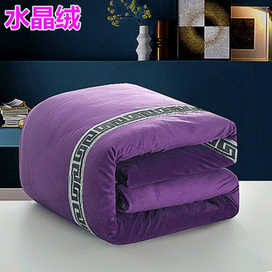 Beauty salon quilt core unforgettable crystal velvet quilt cover winter quilt