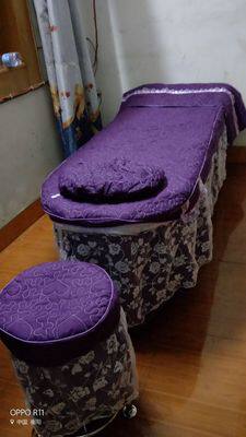 Simple solid color beauty bed cover four-piece set beauty salon physical therapy body massage anti-slip bed cover quilt cover free shipping