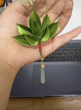 赵妍妍露同款思驱散霉运柚子叶非遗缠花DIY包包手机挂件挂饰吊坠