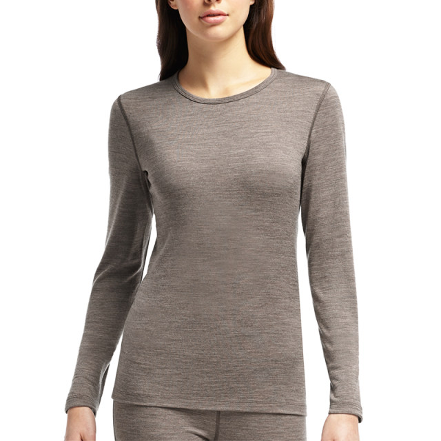 ຊຸດຊັ້ນໃນຂົນສັດ merino ນິວຊີແລນ ແຂນຍາວຂອງແມ່ຍິງ