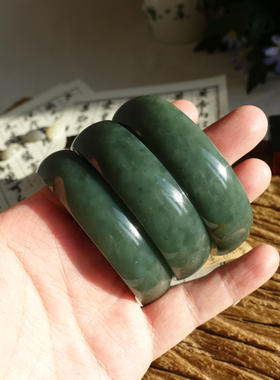 和田玉且末蓝手镯卡56/57/59/62