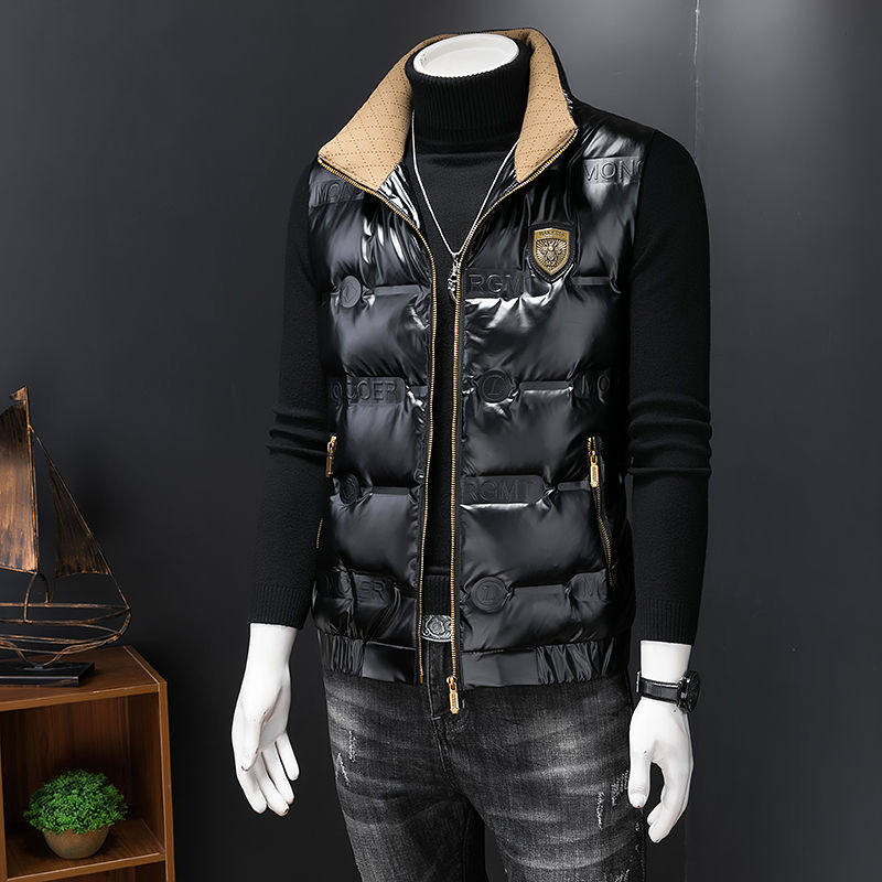 亮面马甲免洗三防背心冬季潮流帅气休闲男士无袖轻薄保暖坎肩外套,淘宝优惠券,粉丝福利购,淘宝优惠卷