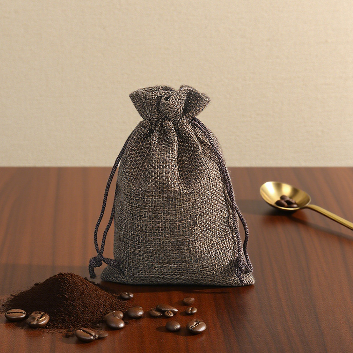麻布束口袋抽绳布袋透气咖啡渣收纳袋香囊袋香包可装粉末不漏粉,淘宝优惠券,粉丝福利购,淘宝优惠卷