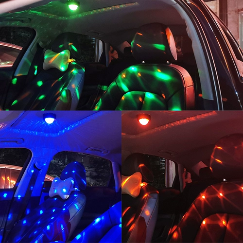 Новый KTV Flash, Car Magic Fan Зарядка Adsortion Iron -Sculing Цветовой элемент управления красочным освещением света освещение освещение на открытом воздухе DJ Lamping Lamp