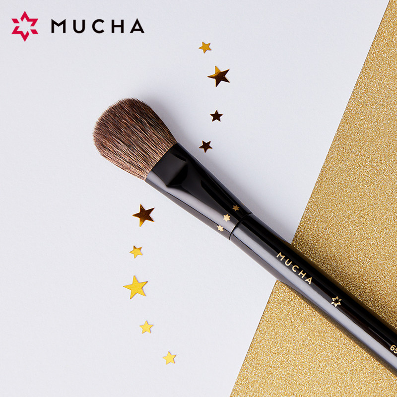 穆夏化妆刷M65玄狐毛腮红刷毕加索同级便携一支装动物软毛散粉刷,淘宝优惠券,粉丝福利购,淘宝优惠卷