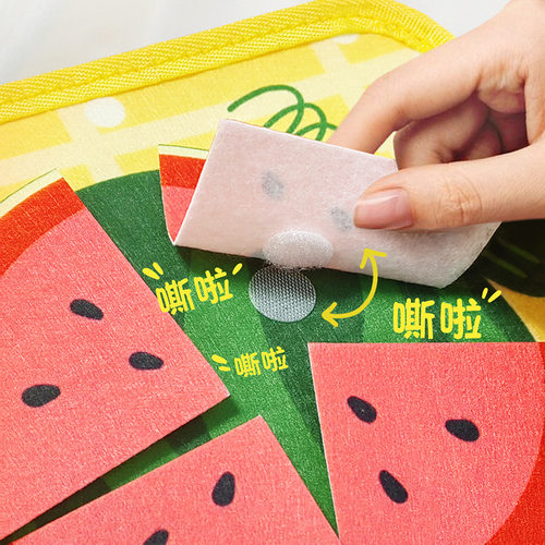 Busy Book Stickers 0-3岁安静手撕布书婴儿撕撕书可啃咬魔术贴 - 图1