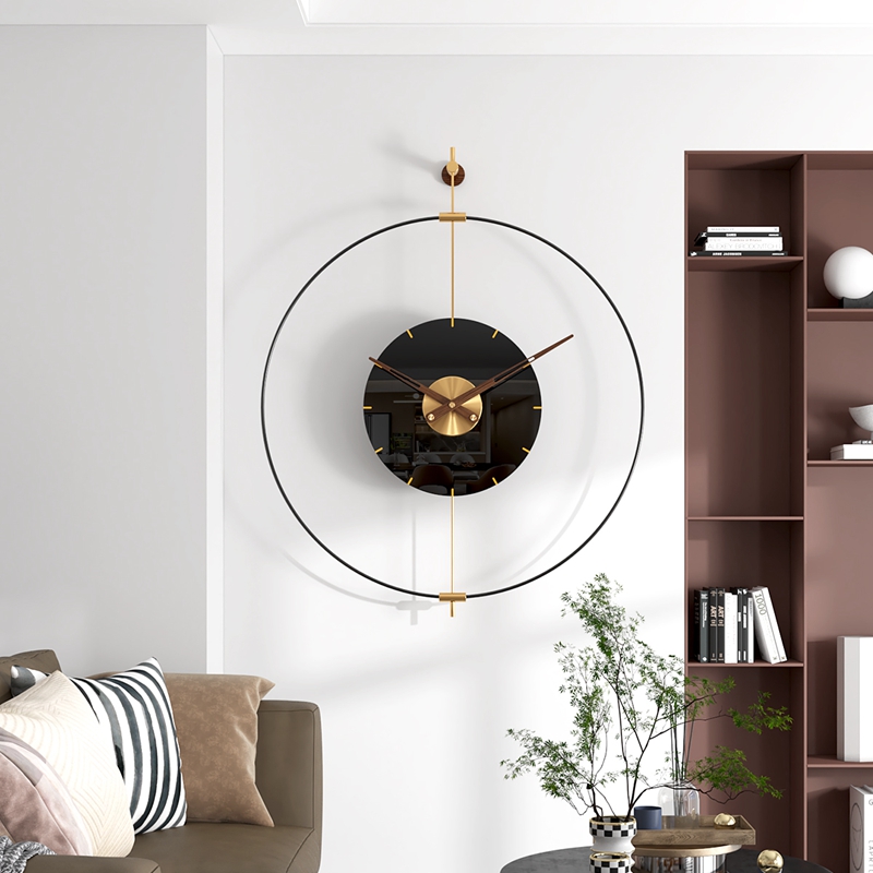 西班牙客厅钟表挂钟简约现代创意家用时尚表挂墙网红轻奢大气时钟 - 图2