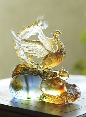 2025新款琉璃四方神兽琉璃摆件